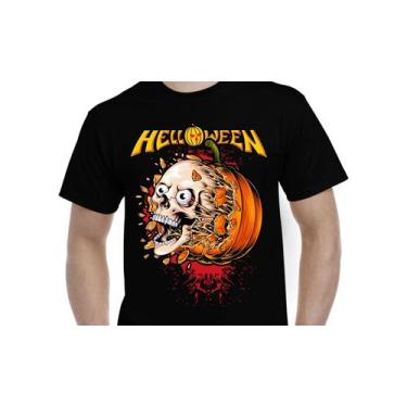 Imagem de Camiseta HELLOWEEN Rock Band 100% algodão de qualidade premium - Light