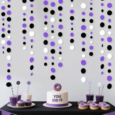 Imagem de Decorações de festa: rosa, blume, 14 m, roxo, preto, bolinhas - pinkbl