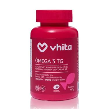 Imagem de Ômega 3 1000mg Rico em EPA DHA com Selo IFOS e Vitamina E - 120 cápsulas Vhita