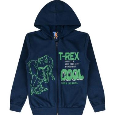 Imagem de Jaqueta Masculina com Capuz Moletom Roupa Menino Juvenil Inverno Zíper