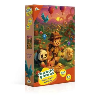 Imagem de Toyster - Quebra-Cabeça: Mundo Games - 100 peças - Metalizado -JAK