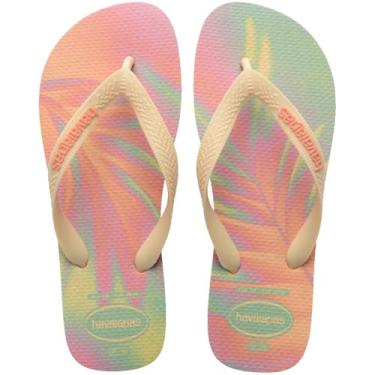 Imagem de Chinelo Havaianas Top Fashion 2025 Cor- Pessego-Rosa-Tamanho- 37-38