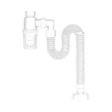 Imagem de Sifão Flexível Para Tubo De Drenagem De Pia De Cozinha De 30-32mm, À P