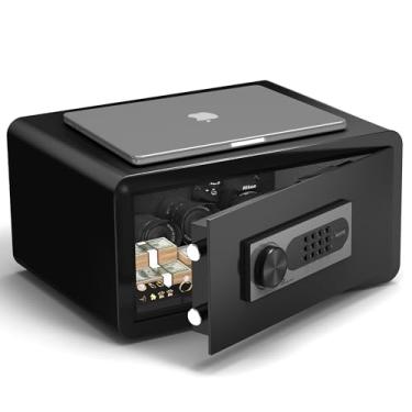 Imagem de DAYI SAFECofre de hotel, cofre de armário para laptop de 3 metros cúbicos com teclado digital para documentos e dinheiro, sistema de alarme duplo - D-22
