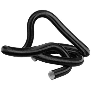 Imagem de dDanke Tubo de duto de ar flexível 60 mm de diâmetro 500 cm de comprimento para aquecedor de estacionamento a diesel, tubo de alumínio preto