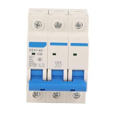 Imagem de 32A, 400V Disjuntor de Proteção contra Vazamento de Terra Caixa Moldada Tipo de Ar 3P Manual Terminal Automático Distribuição de Energia Fiação Frontal Proteção contra