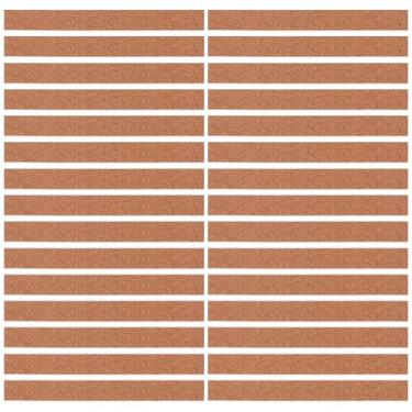 Imagem de PLIGREAT 30 peças de fita de tamanho de chapéu, redutor de tamanho de chapéu de cortiça 7,8 polegadas tiras adesivas redutoras de forro para chapéus bonés