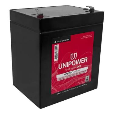Imagem de Bateria Selada 12v 5ah Chumbo Ácido Vrla Up1250 Unipower