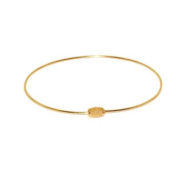 Imagem de Bracelete Com Trava Giratória Em Ouro 18K