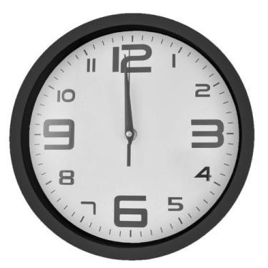 Imagem de Relogio Moderno De Parede Analogico Continuo Decoração Silencioso Em P