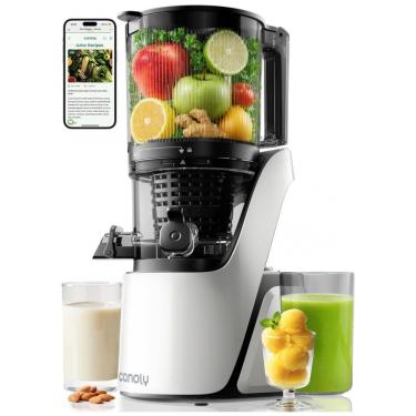 Imagem de Extrator de Sucos a Frio Canoly C16, Boca Extra Larga, 3 em 1 para Sucos, Sorvetes e Leites Vegetais, Motor Potente sem Escovas de Carvão