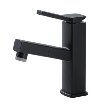 Imagem de Torneira Bancada Monocomando Bica Baixa Móvel - Preto