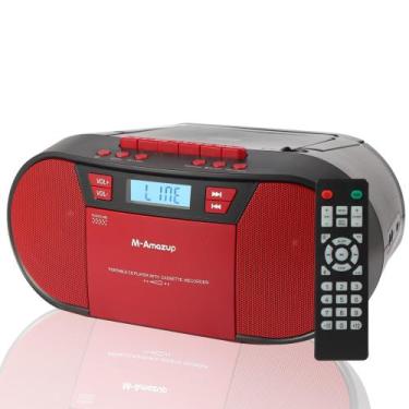Imagem de Cassete de CD Boombox M-Amazup Bluetooth USB FM