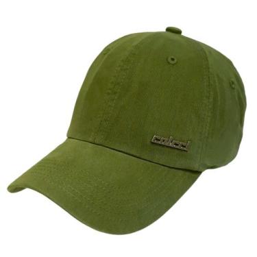 Imagem de Boné Clássico Colcci Unissex Básico Placa Metal Prata, Verde yuca, UN