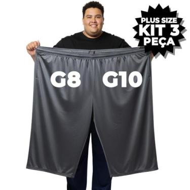 Imagem de Kit 3 Ou 1 Bermuda Plus Size Masculina Esporte Academia G8 e G10 - Mvl