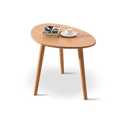 Imagem de Mesa de centro de design simples, mesa de centro, mesa lateral moderna para casa, pequena, mesa de chá, sala de estar, quarto, sofá, pequena mesa lateral, armazenamento pequeno, triangular, mesa