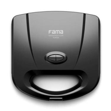 Imagem de Sanduicheira Grill Fama Britânia Dupla Resistência FGR03A 750W - 110V,