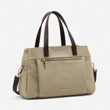 Imagem de Bolsa Chenson Microfibra Feminina Bege-Feminino