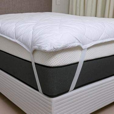 Imagem de Pillow Top Cama Casal 140x190 cm – Conforto Extra, Proteção e Aconchego | Tecido 100% Poliéster com Elásticos de Fixação Qualidade Premium