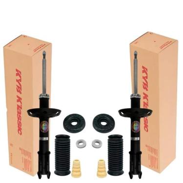 Imagem de Kit Batente+Par Amortecedor Dianteiro Prisma 2013 A 2018 Kayaba, DIANT