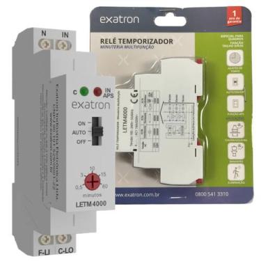 Imagem de Rele Temporizador Timer Minuteria Multifuncao Bivolt - Exatron