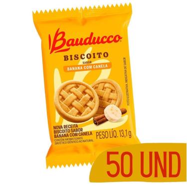 Imagem de Biscoito Bauducco 11G Sabor Banana Com Canela - 50 Unidades