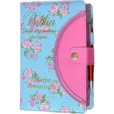 Imagem de Bíblia Com Letra Grande - Com Harpa E Corinhos Femi Verde
