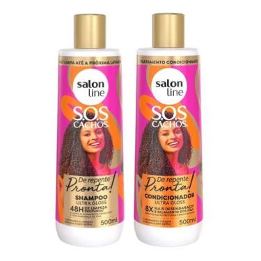 Imagem de Kit De Repente Pronta S.O.S Cachos com Condicionador 500ml e Shampoo 5