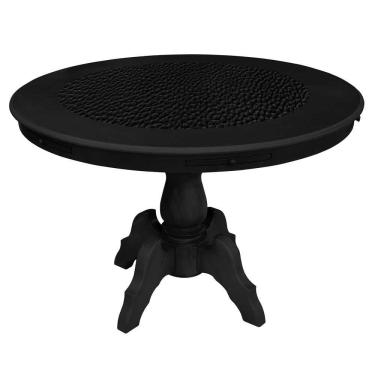 Imagem de Mesa de Jogos Carteado Montreal 6 Lugares Tampo Reversível Gavetas e Porta Copo Preto Fosco GranBelo