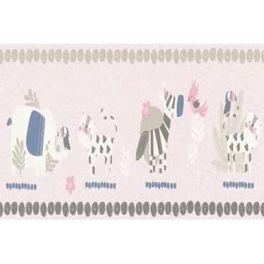 Imagem de Faixa de Parede Bambino XVIII Zôo 249873 - Rolo: 5m x 0,17m