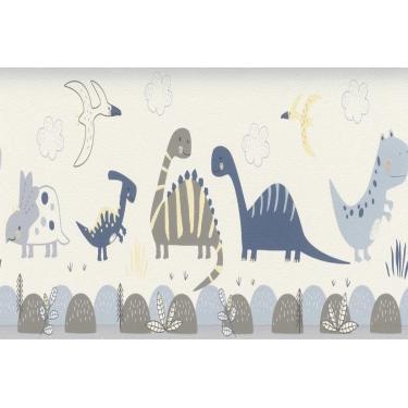 Imagem de Faixa de Parede Bambino XVIII Dino 248869 - Rolo: 5m x 0,17m