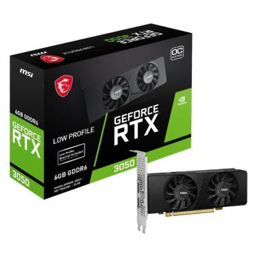 Imagem de GeForce RTX 3050 6GB GDDR6 96bits - Low Profile - MSI LP OC - 912-V812-023