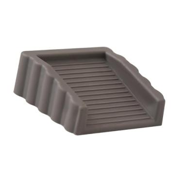 Imagem de Fenteer Batente de porta, proteção de piso para, piso de madeira, carpete, versátil, mantém a porta aberta, batente de porta para banheiro, 1pcs Cinza