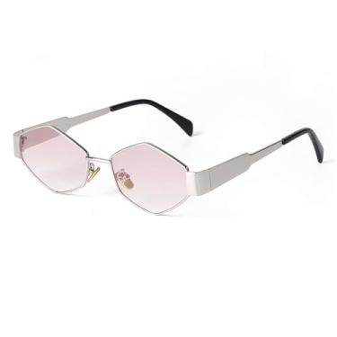 Imagem de Óculos de sol de metal feminino e masculino, estilo punk, UV400, para esportes ao ar livre, corrida e equitação, C9