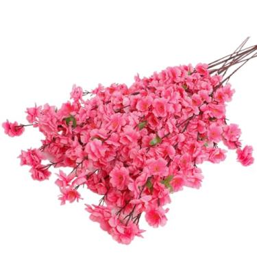 Imagem de 60CM E 120CM 10Unidades 400 Flores Buquê De Cerejeira Artificial Flor Para Decoração Flores Artificiais Material Seda Ideal Sala Casamento(10 Unidades De 60 CM)