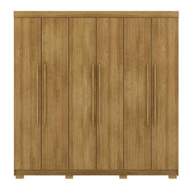 Imagem de Guarda-Roupa Alto 6 Portas 2 Gavetas Norway Nature - Vila Rica, Nature