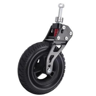 Imagem de Cryfokt Volante Resistente Com Design Texturizado de 7 Polegadas para Carrinhos de Compras - Rodízio Giratório Com Forte Capacidade de Carga para Carrinhos de Compras