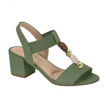 Imagem de Sandália salto quadrado bloco Modare Ultraconforto 7109.465 (35, Verde Sálvia)