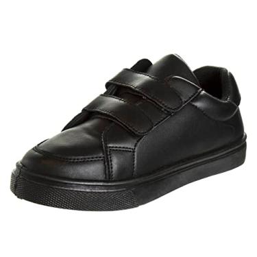 Imagem de French Toast Tênis unissex infantil para meninos e meninas, atlético, casual, uniforme escolar, mocassim Oxford de lona, Preto - 3, 17