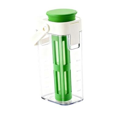 Imagem de ＫＬＫＣＭＳ Jarra de café gelado, jarra de chá gelado, cafeteira de café gelado reutilizável de grande capacidade para camping e cozinha doméstica, Verde