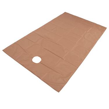 Imagem de Zhjvihx Lençol de Massagem, Capa de Cama de Massagem Colcha de Cama à Prova d'água e à Prova de óleo Lençol de Mesa de Boa Absorção de Umidade para Salões de Beleza Profissionais (Cor Café Escuro)