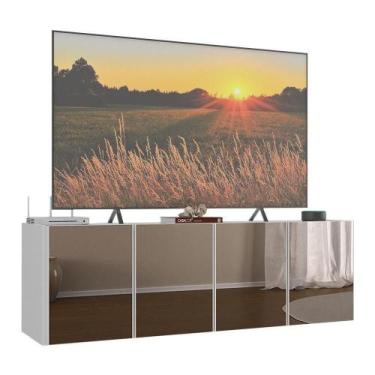 Imagem de Rack Até 50 Polegadas Suspenso Com Espelhos Mp1081 Branco Branco - MUL