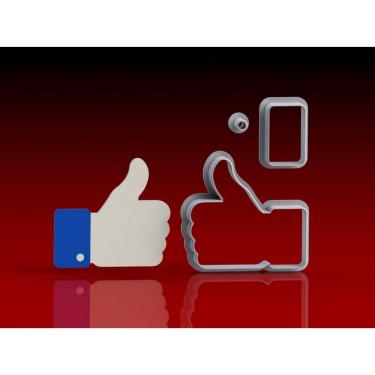 Imagem de Cortador Redes Sociais - Facebook Like Tamanho 8 Cm