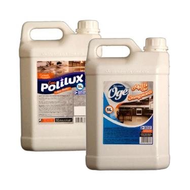 Imagem de Kit Cera Polilux Emulsionada E Multiuso Desengraxante 5l