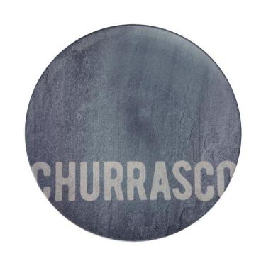 Imagem de Prato Raso Tramontina Churrasco Stone Em Porcelana 28cm Estampas Diversas