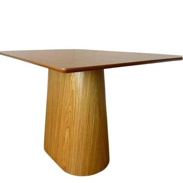 Imagem de Mesa De Jantar Cone Retangular 180x100 Cm Base Oval Cinamomo