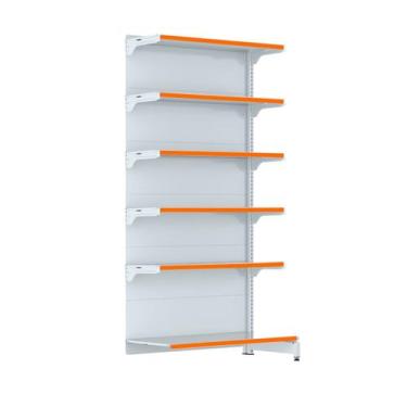 Imagem de Gondola Parede 202 FIT Farmacia Continu 6 Bd Branco Pe Laranja - Amapá