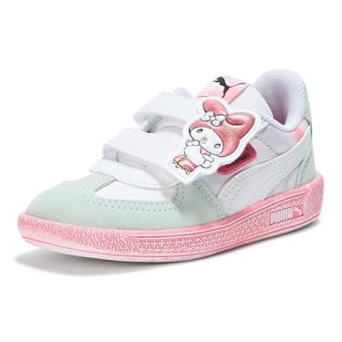 Imagem de PUMA Tênis infantil unissex Palermo Hello Kitty and Friends Hook and Loop (infantil), Puma Branco/Rosa Mágica, 18