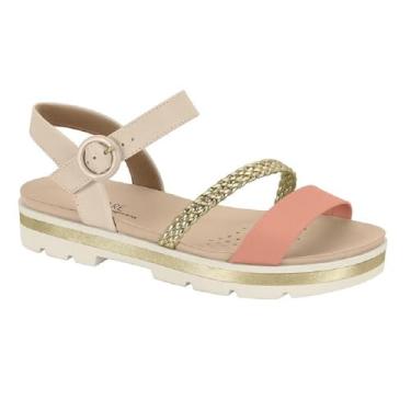 Imagem de Sandalia Modare Ortopedica Ref 7132.144.23120-9 Pessego/creme/dourado 037