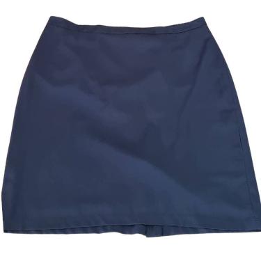 Imagem de Saia Feminina Social Givy Tradicional Plus Size Marinho